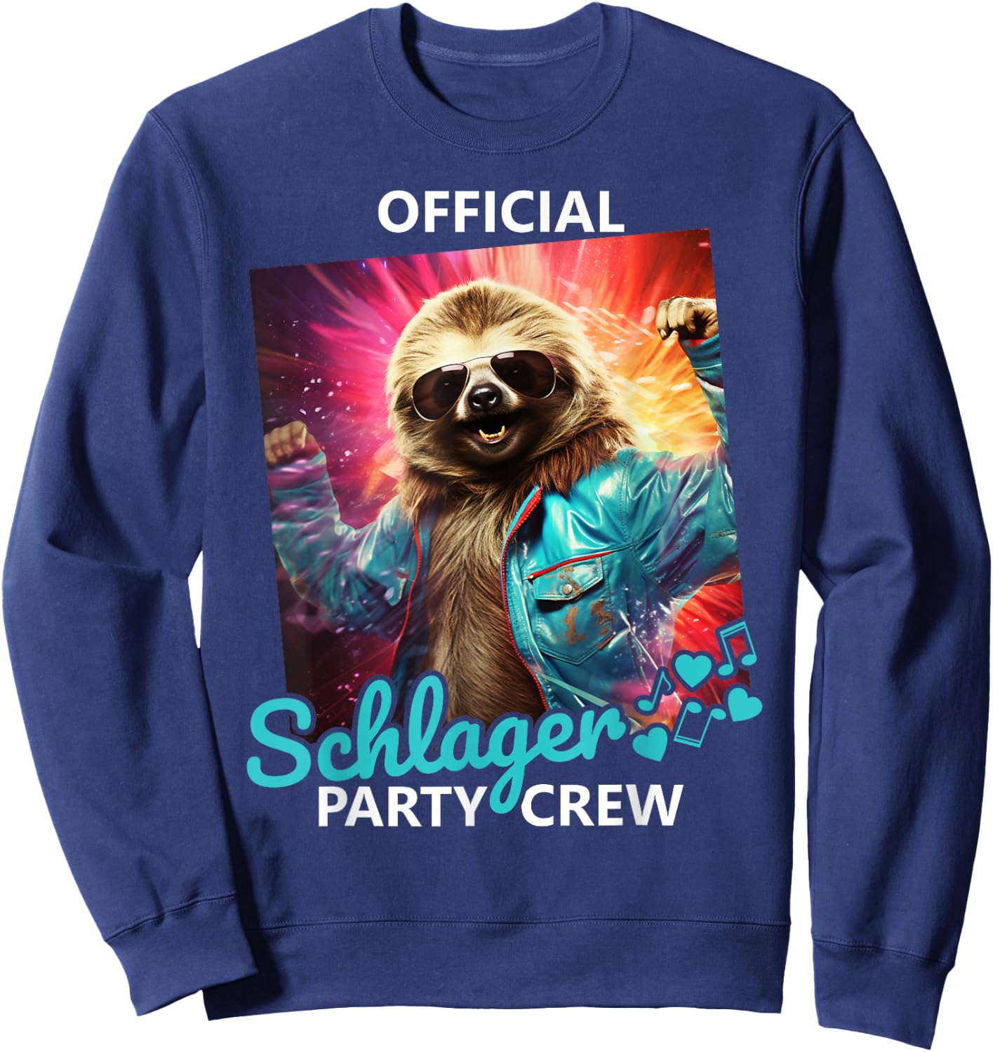 Official Schlager Party Crew Sweatshirt - Sweatshirt | Navy