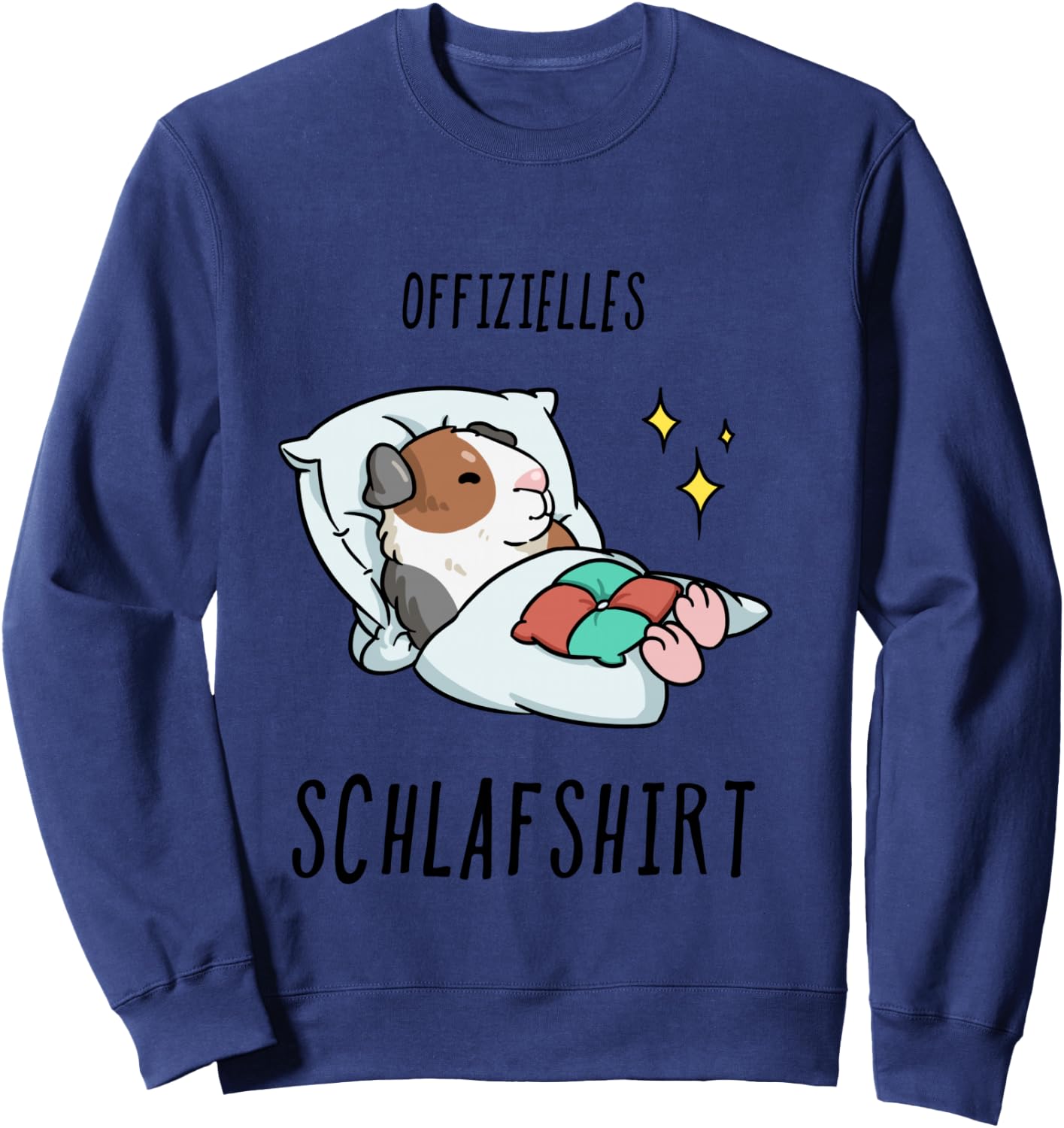 Guinea Pig Pyjamas Shirt, blue, s Sweatshirt - Sweatshirt | Navy