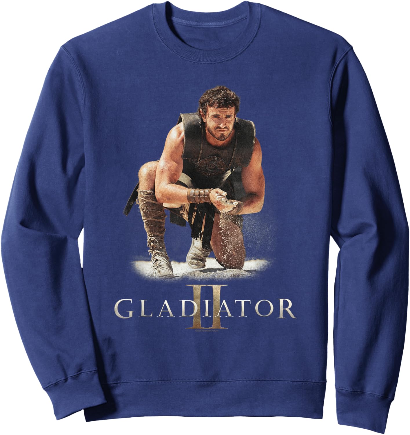 Lucius Verus Gladiator Battle - Schwarz, S - Klassisch, Einfarbig, Lizenziert und filminspiriert - -Erwachsene und Kinder Sweatshirt - Sweatshirt | Navy