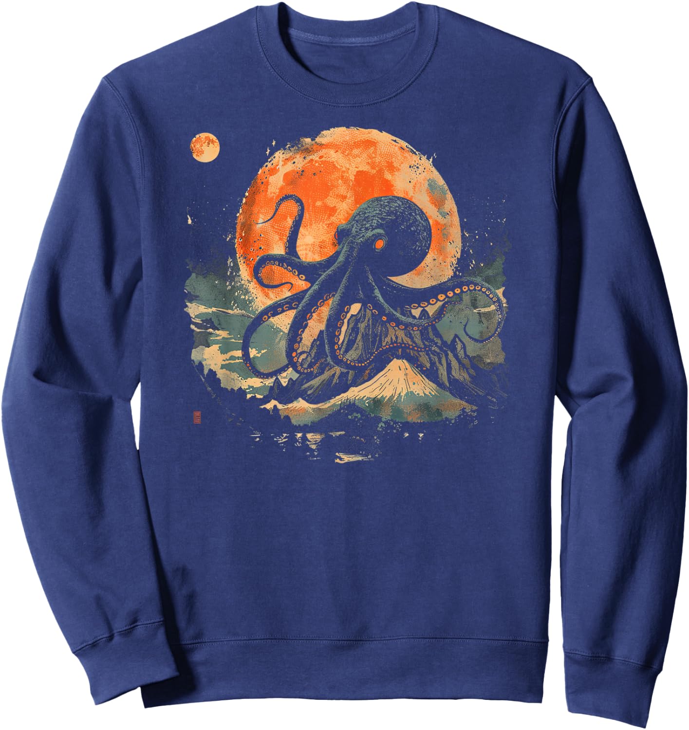 Octopus Shirt / City-Inspired Sweatshirt - Sweatshirt | Navy