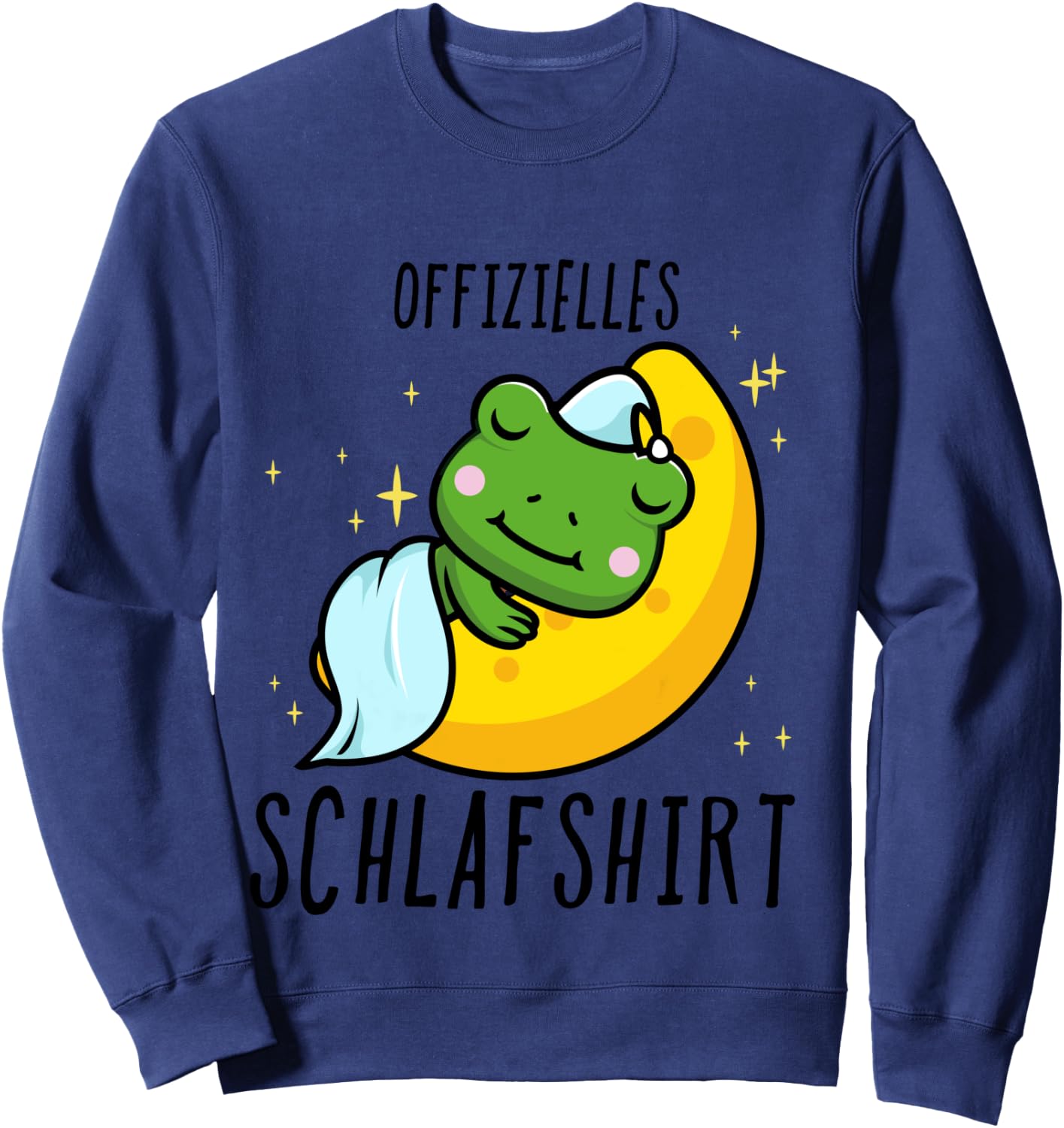 Frog Pyjamas Shirt, blue, s Sweatshirt - Sweatshirt | Navy