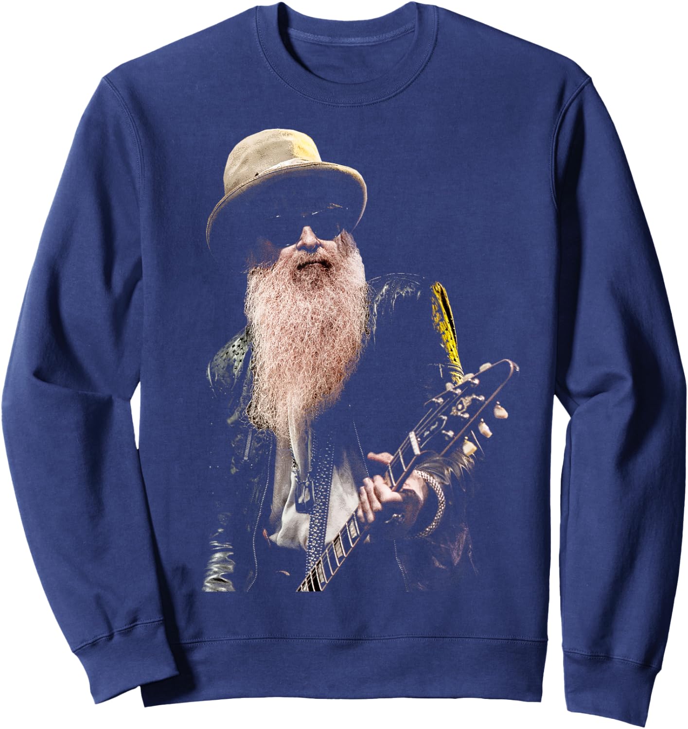 Billy F Gibbons ZZ Top Live VI , Black, S Sweatshirt - Sweatshirt | Navy