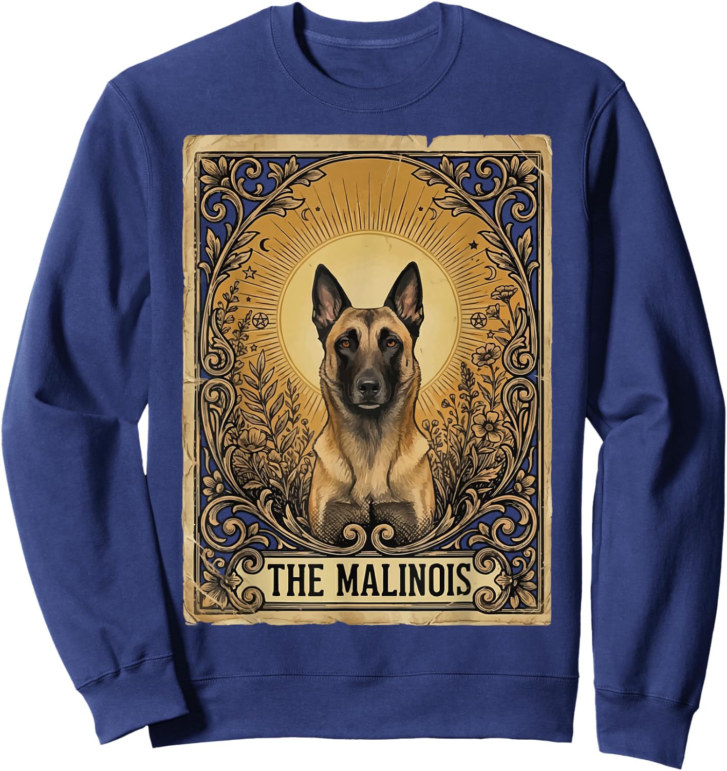 The Malinois Tarot Card Sweatshirt - Sweatshirt | Navy
