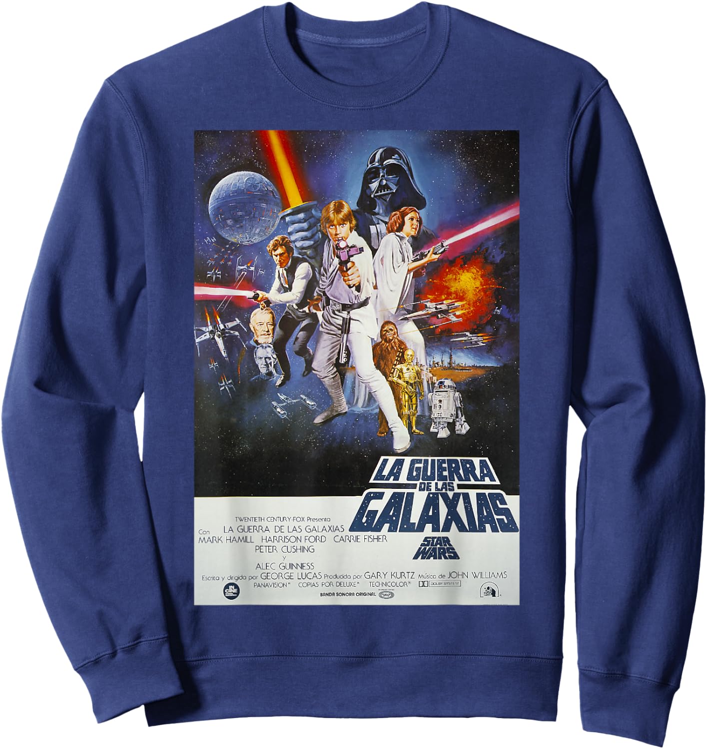Star Wars Spanish Movie Poster Sweatshirt - Sweatshirt | Navy