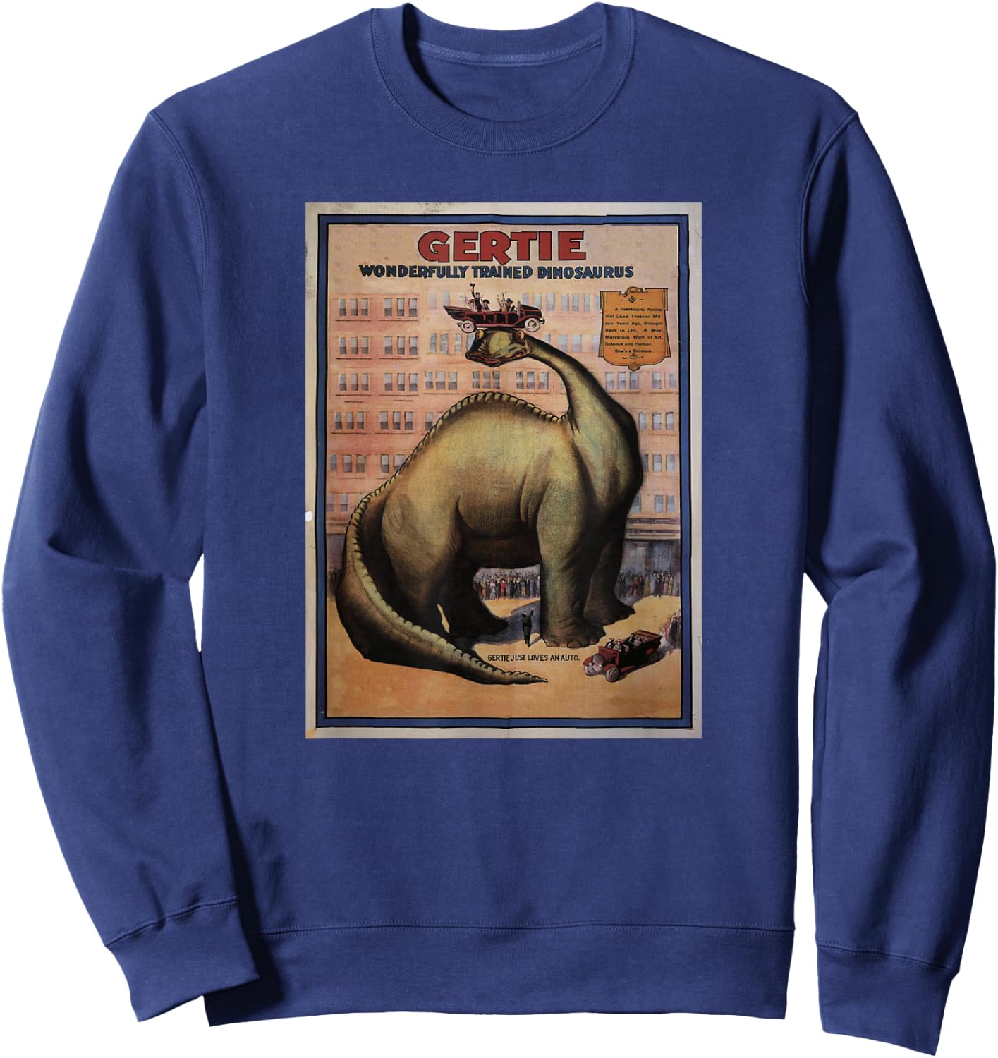 Gertie the Dinosaur Sweatshirt - Sweatshirt | Navy
