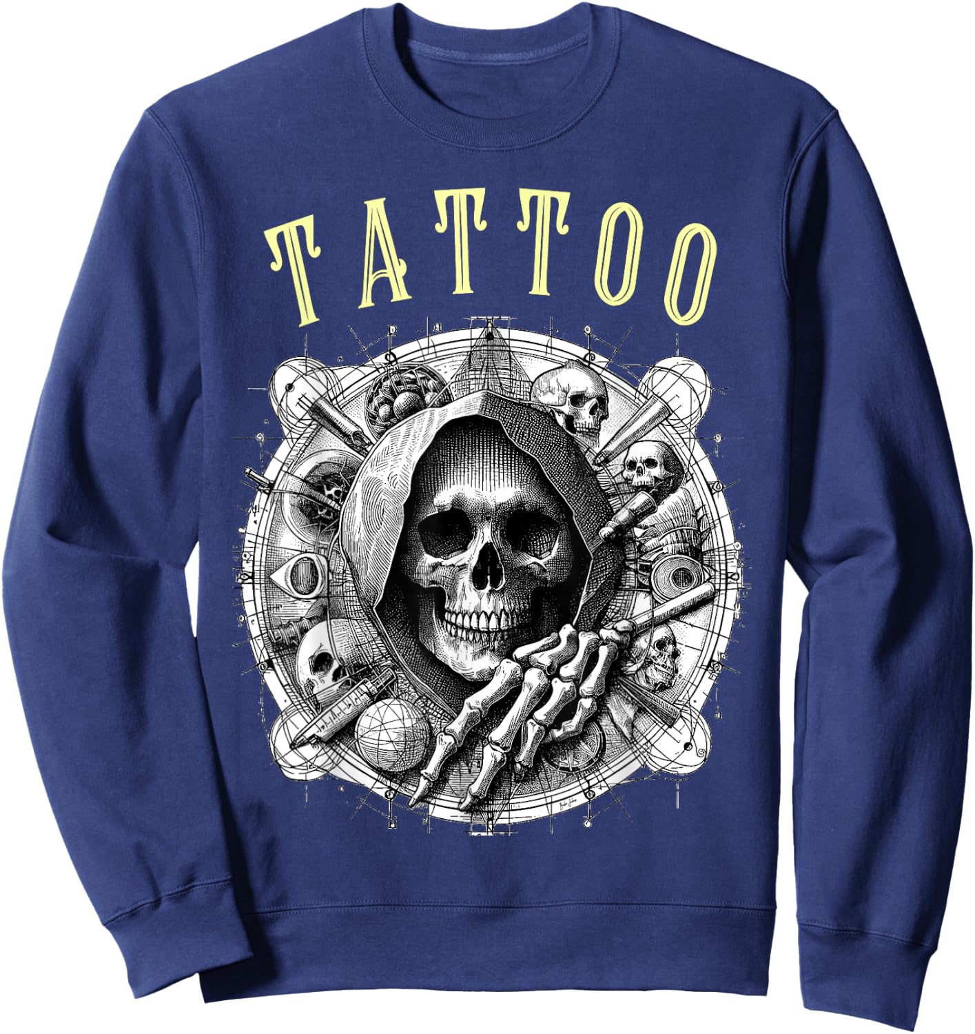Tattoo Tattoo Skull Gift Sweatshirt - Sweatshirt | Navy
