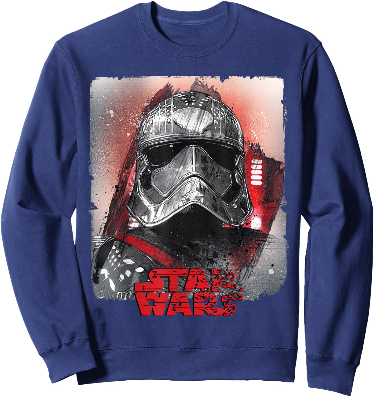 Star Wars Last Jedi Captain Phasma Distress Graphic Sweatshirt - Sweatshirt | Navy
