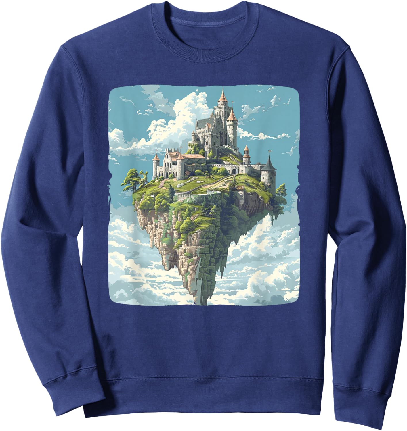 Awesome Castle in the Sky Costume for Boys and Girls Sweatshirt - Sweatshirt | Navy