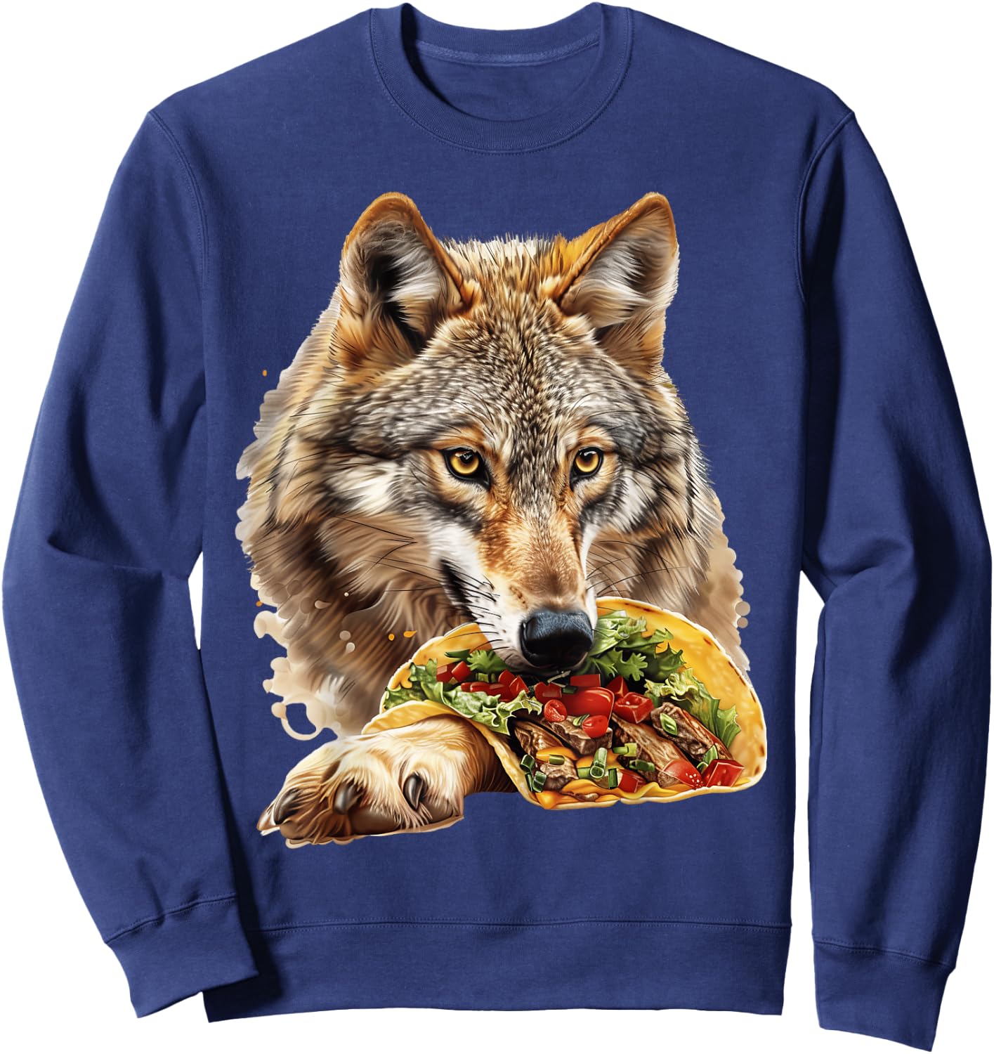 Wolf Tacos Sweatshirt - Sweatshirt | Navy