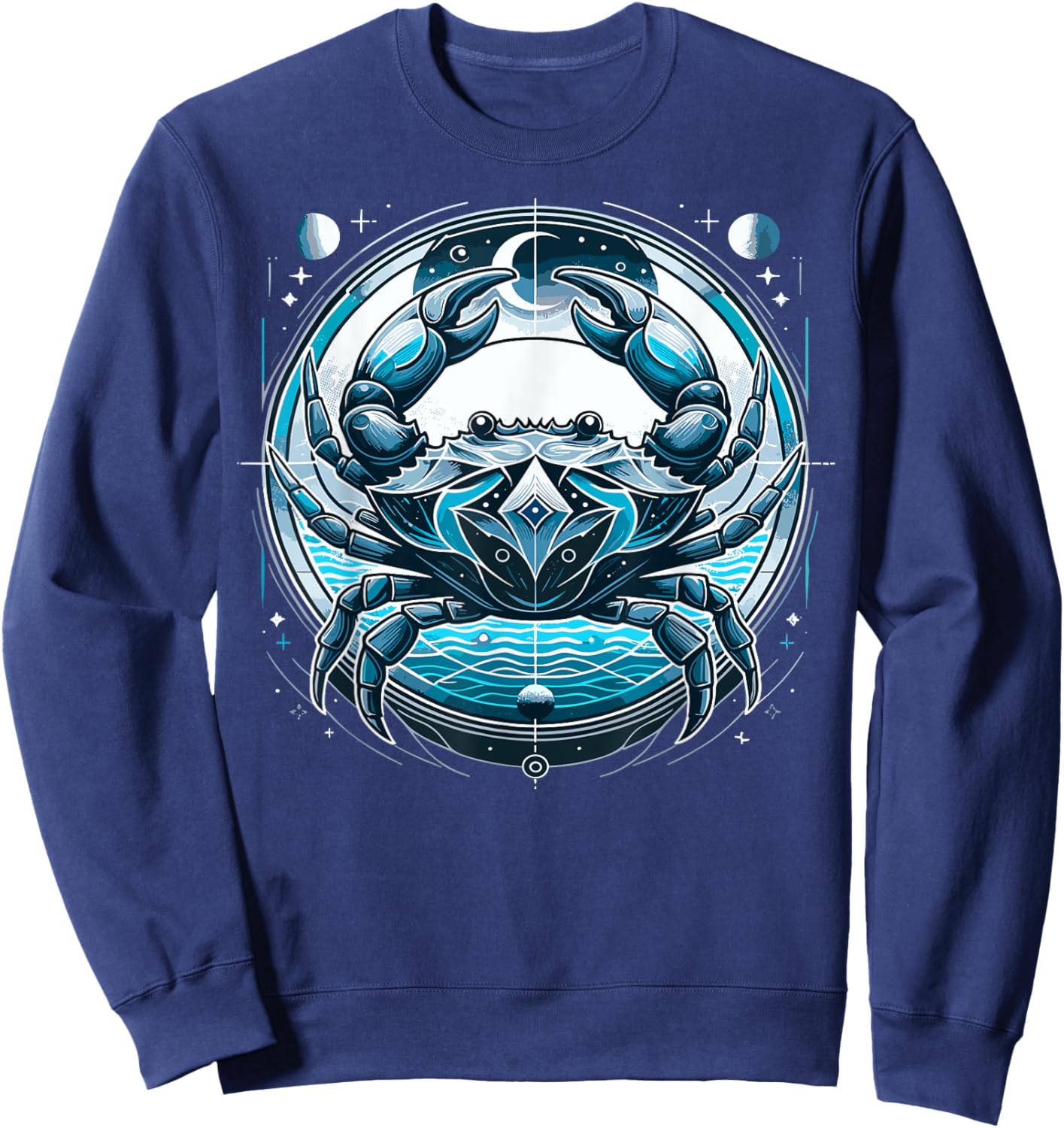 Signe astrologique du Cancer Astrologie , Black, S Sweatshirt - Sweatshirt | Navy