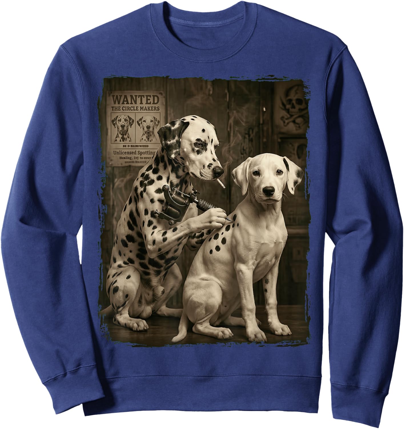 Dalmatian Tattoo Sweatshirt - Sweatshirt | Navy