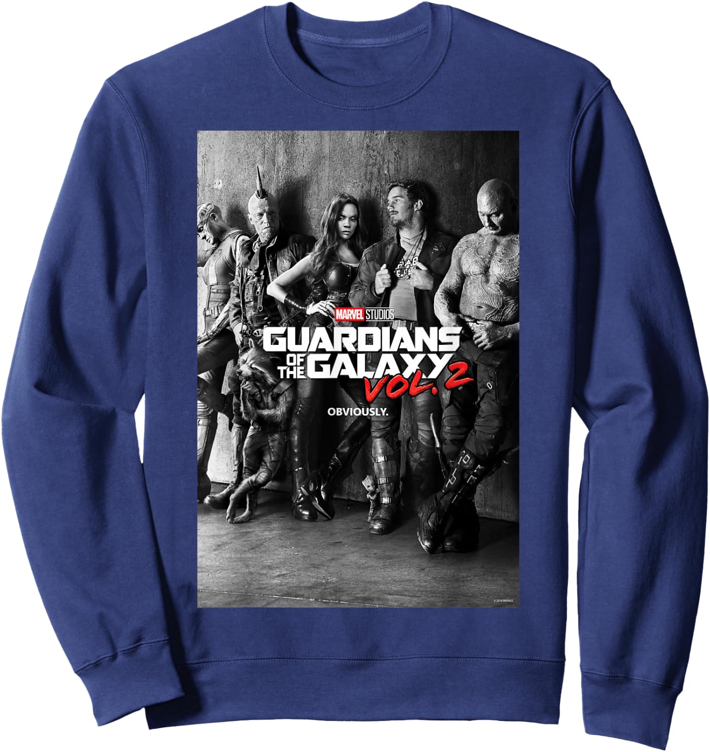 Marvel Guardians of The Galaxy Vol. 2 Group Shot Poster Sweatshirt - Sweatshirt | Navy