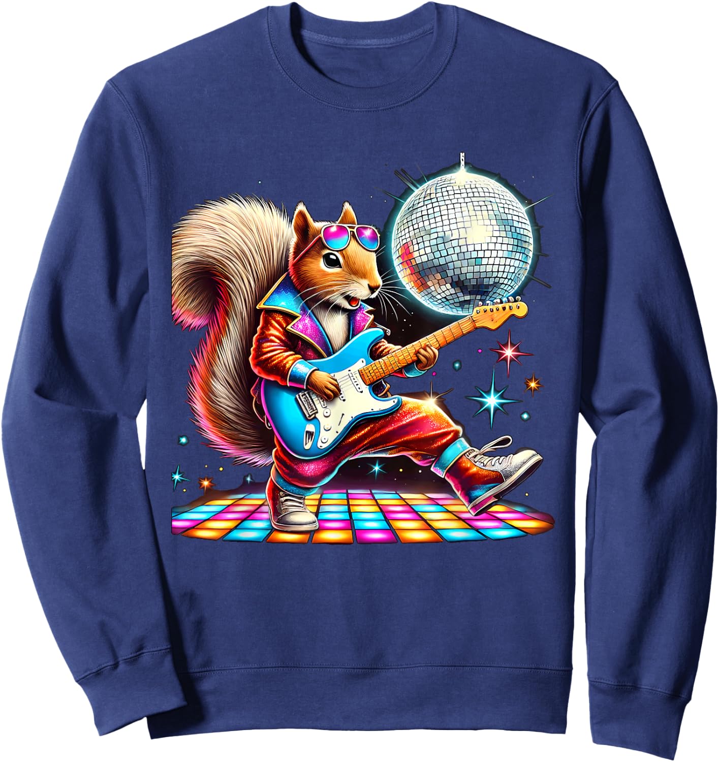 Aesthetic Squirrel Disco Sweatshirt - Sweatshirt | Navy