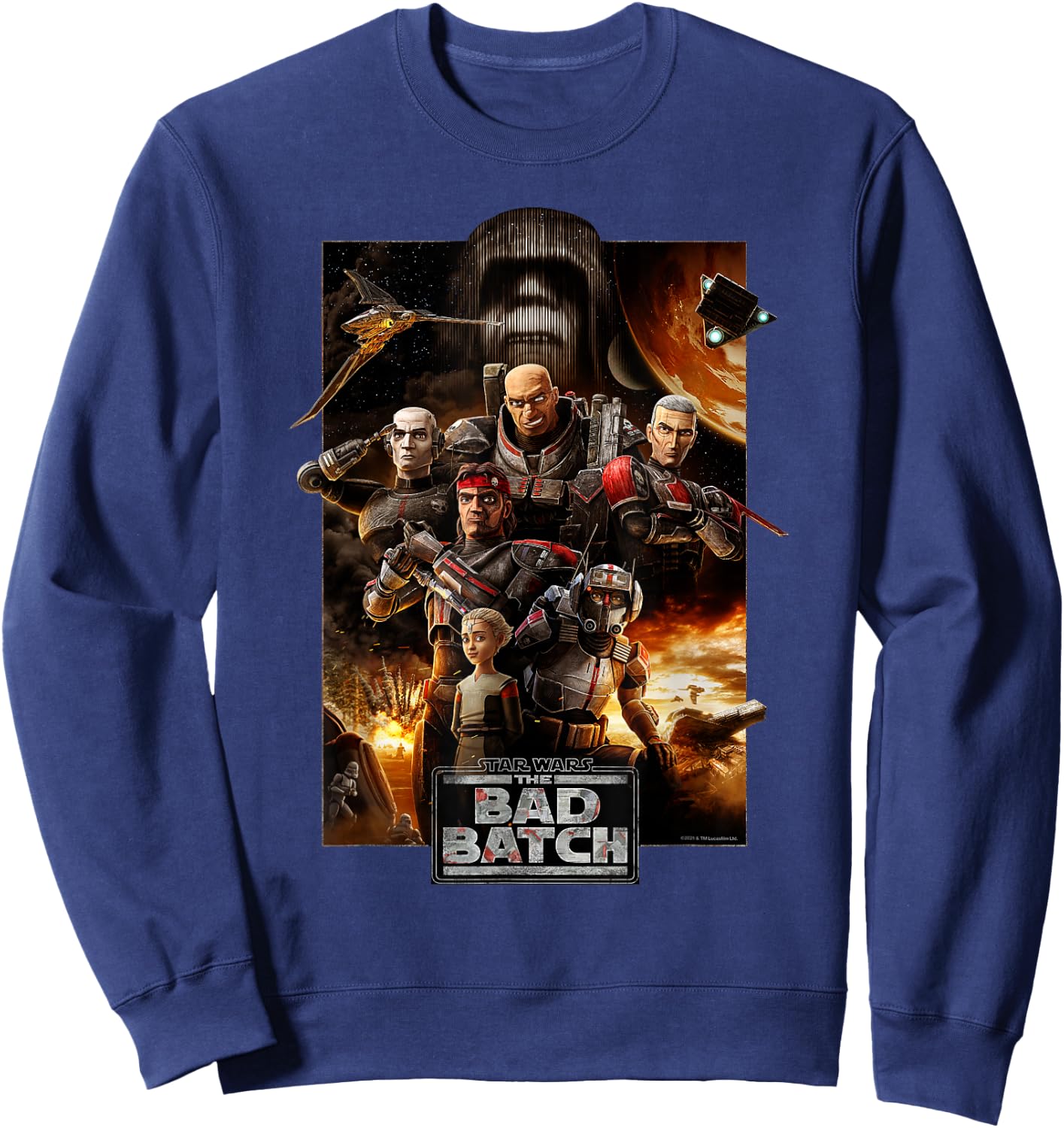 Star Wars The Bad Batch Series Poster Sweatshirt - Sweatshirt | Navy