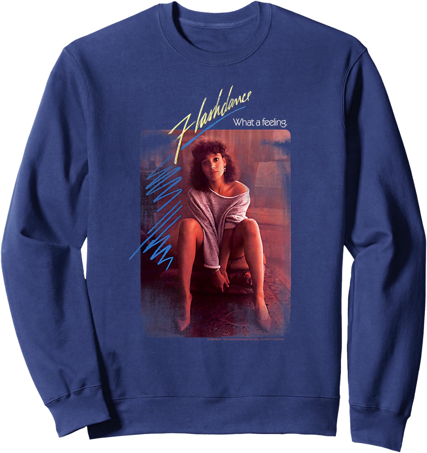 Flashdance Title Sweatshirt - Sweatshirt | Navy