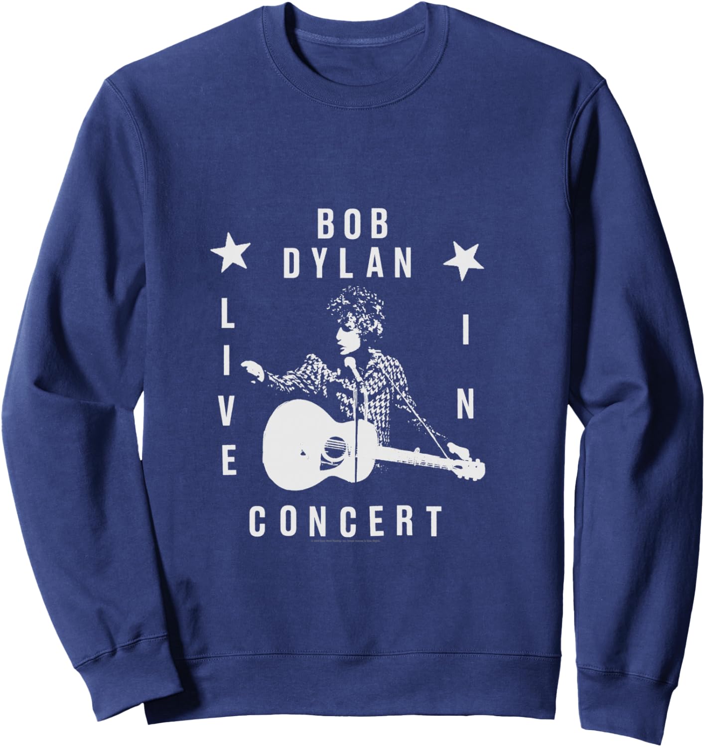 Bob Dylan Live In Concert , Black, S Sweatshirt - Sweatshirt | Navy