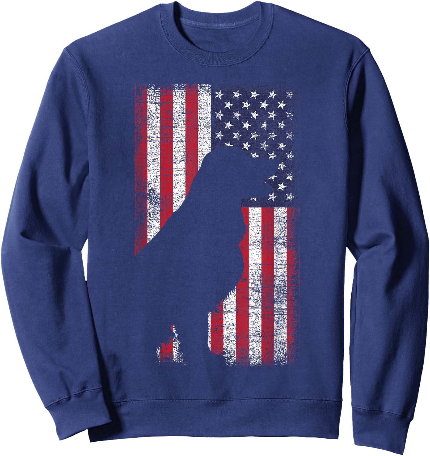 USA Labrador Flag Sweatshirt - Sweatshirt | Navy