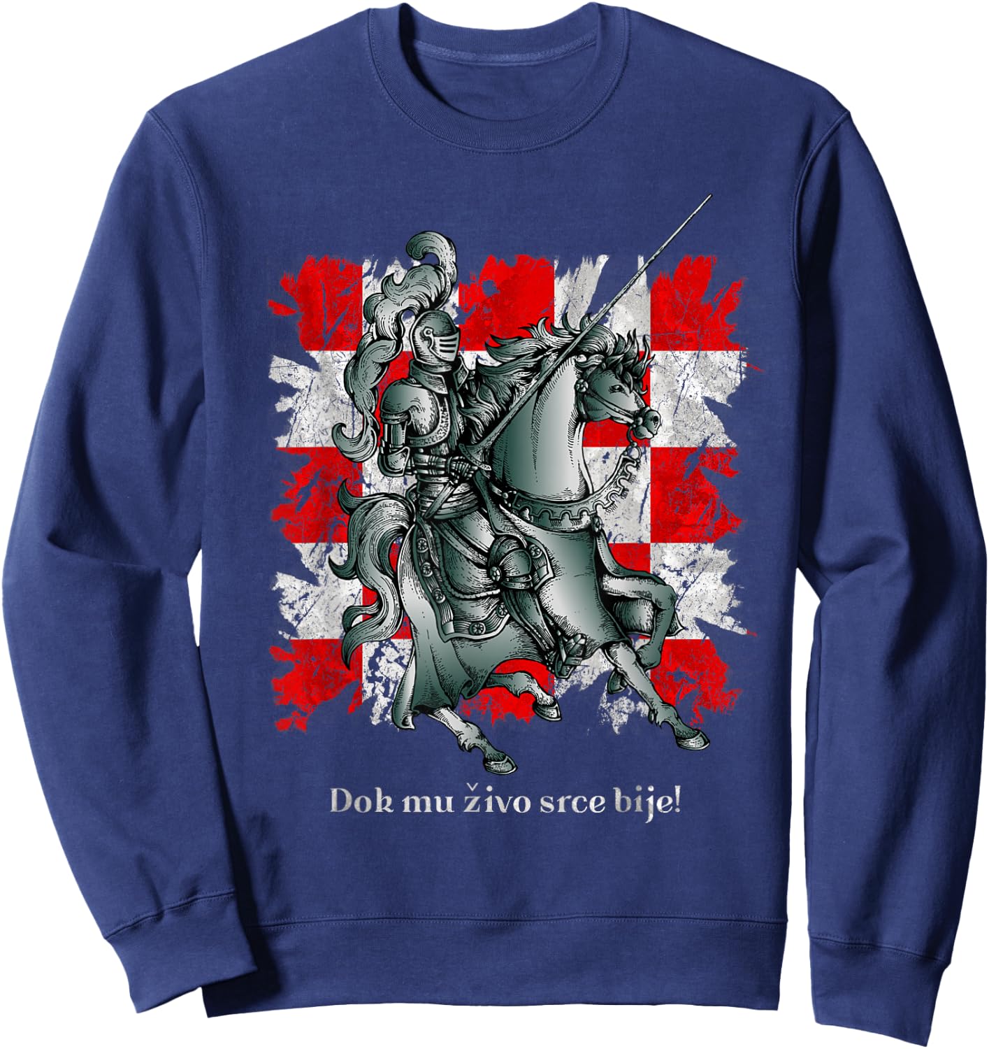 Kroatien Hrvatski Vitez Hrvatska Zastava Sweatshirt - Sweatshirt | Navy