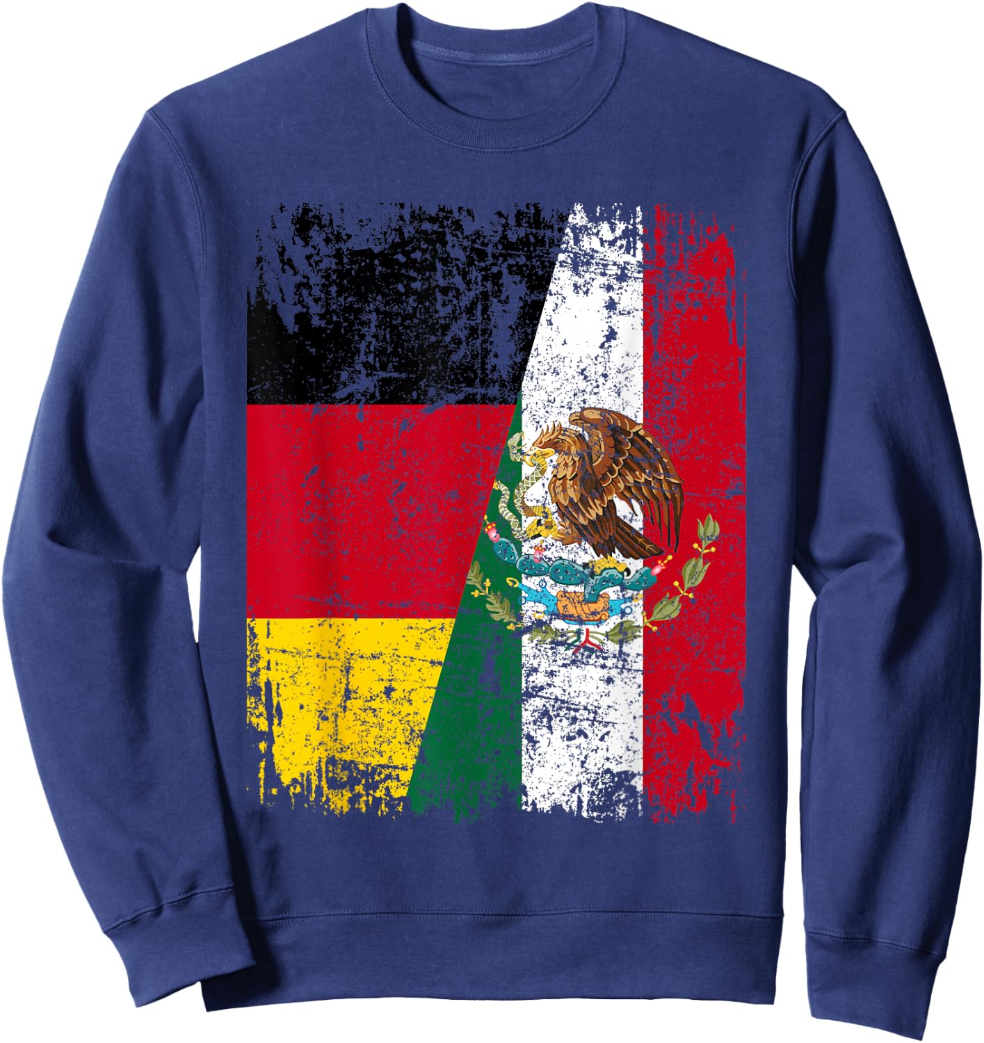 MEXIKO DEUTSCHLAND Flagge | Damen Herren Kinder | MEXIKO Sweatshirt - Sweatshirt | Navy