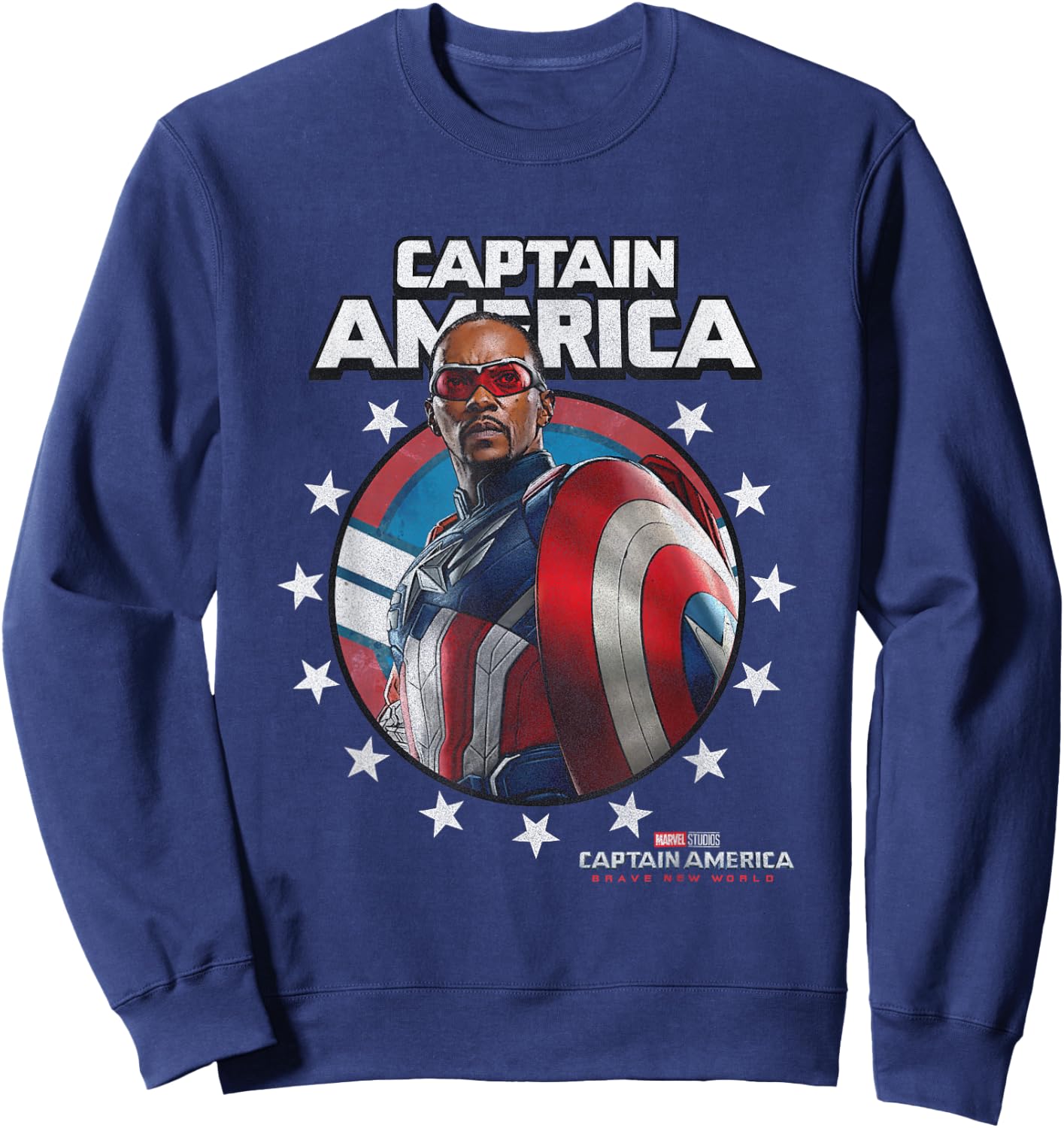 Marvel Captain America: Brave New World Star Spangled Sam Sweatshirt - Sweatshirt | Navy