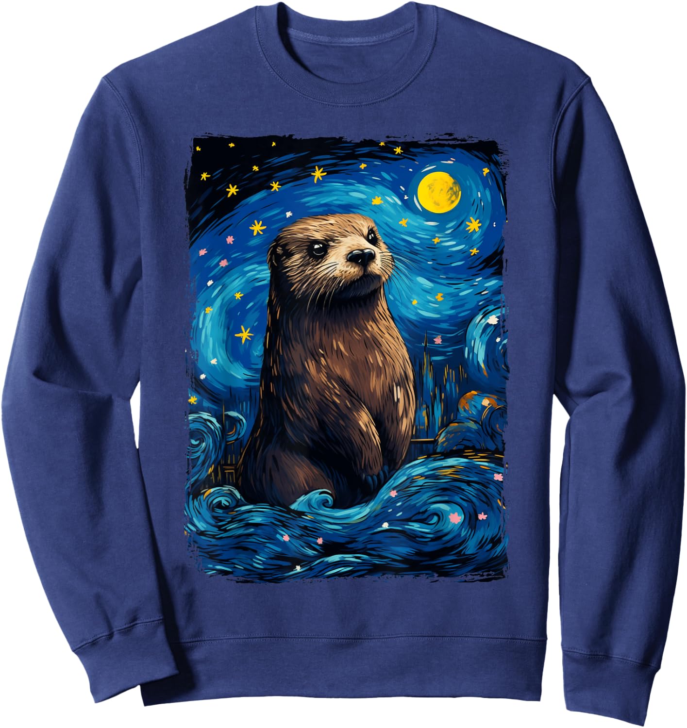 Otter Starry Night Sweatshirt - Sweatshirt | Navy