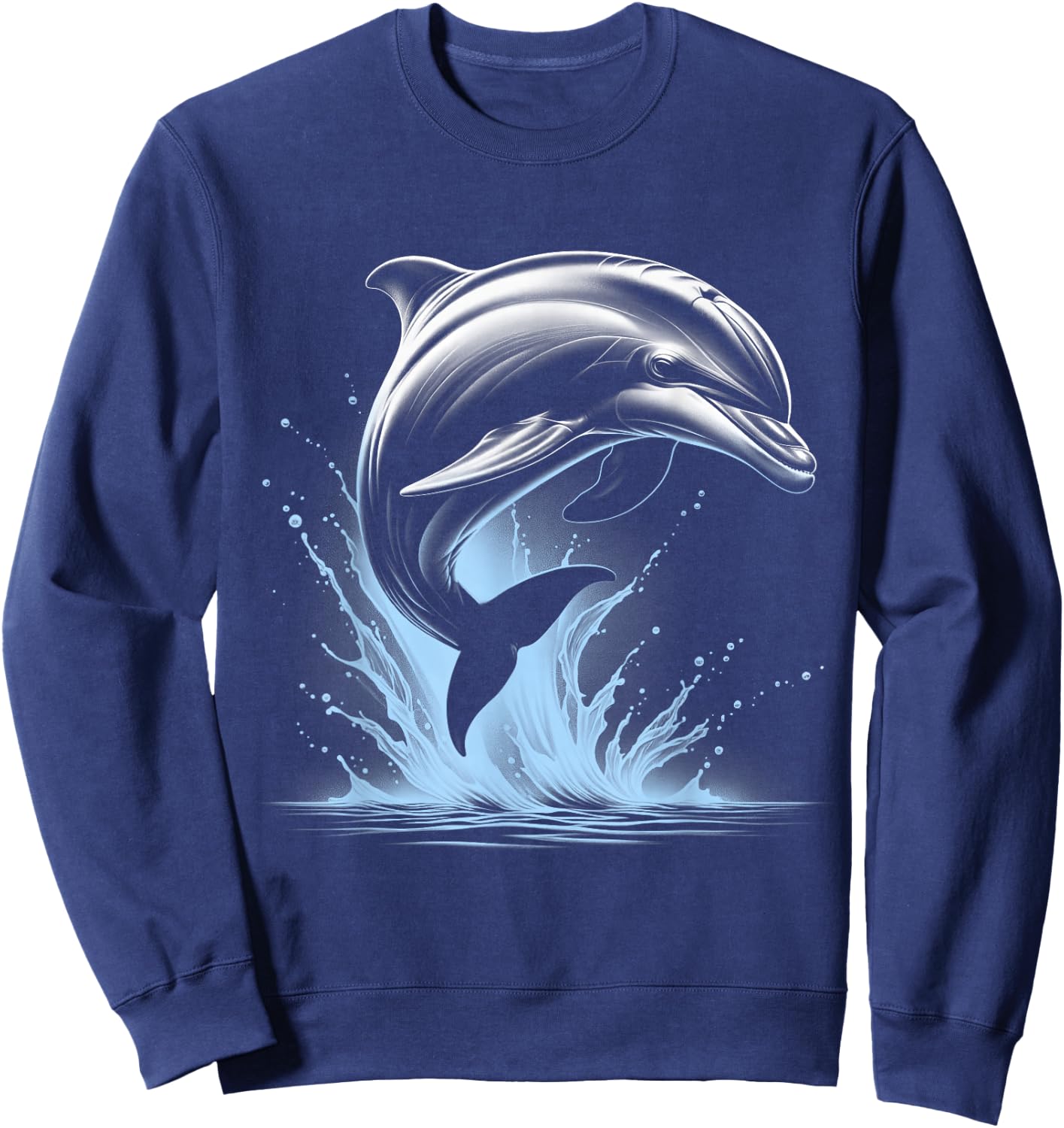 MyAnimal - Delfin im Sprung , Damen, Schwarz, S Sweatshirt - Sweatshirt | Navy