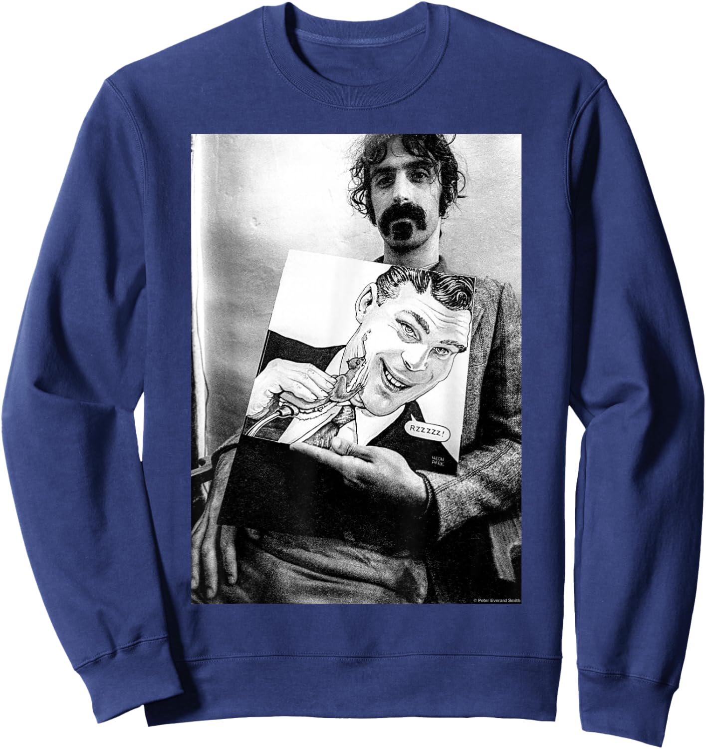 Frank Zappa Weasels Ripped My Flesh Album by Everard Smith Sweatshirt - Sweatshirt | Navy