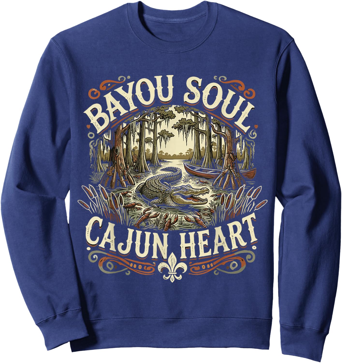 Bayou Heart Cajun Soul Sweatshirt - Sweatshirt | Navy