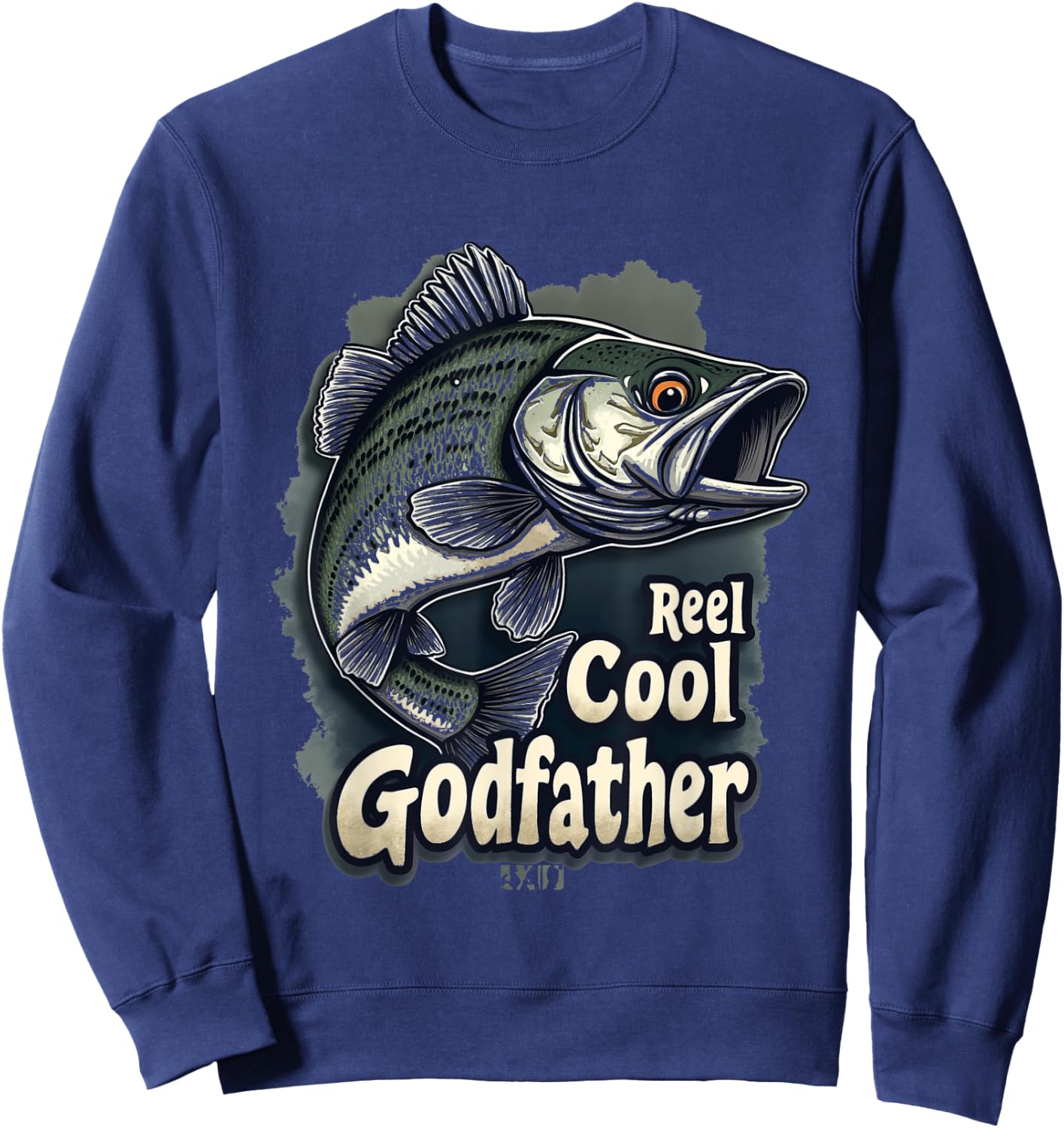 Reel Cool Godfather Fishing Godfather Sweatshirt - Sweatshirt | Navy