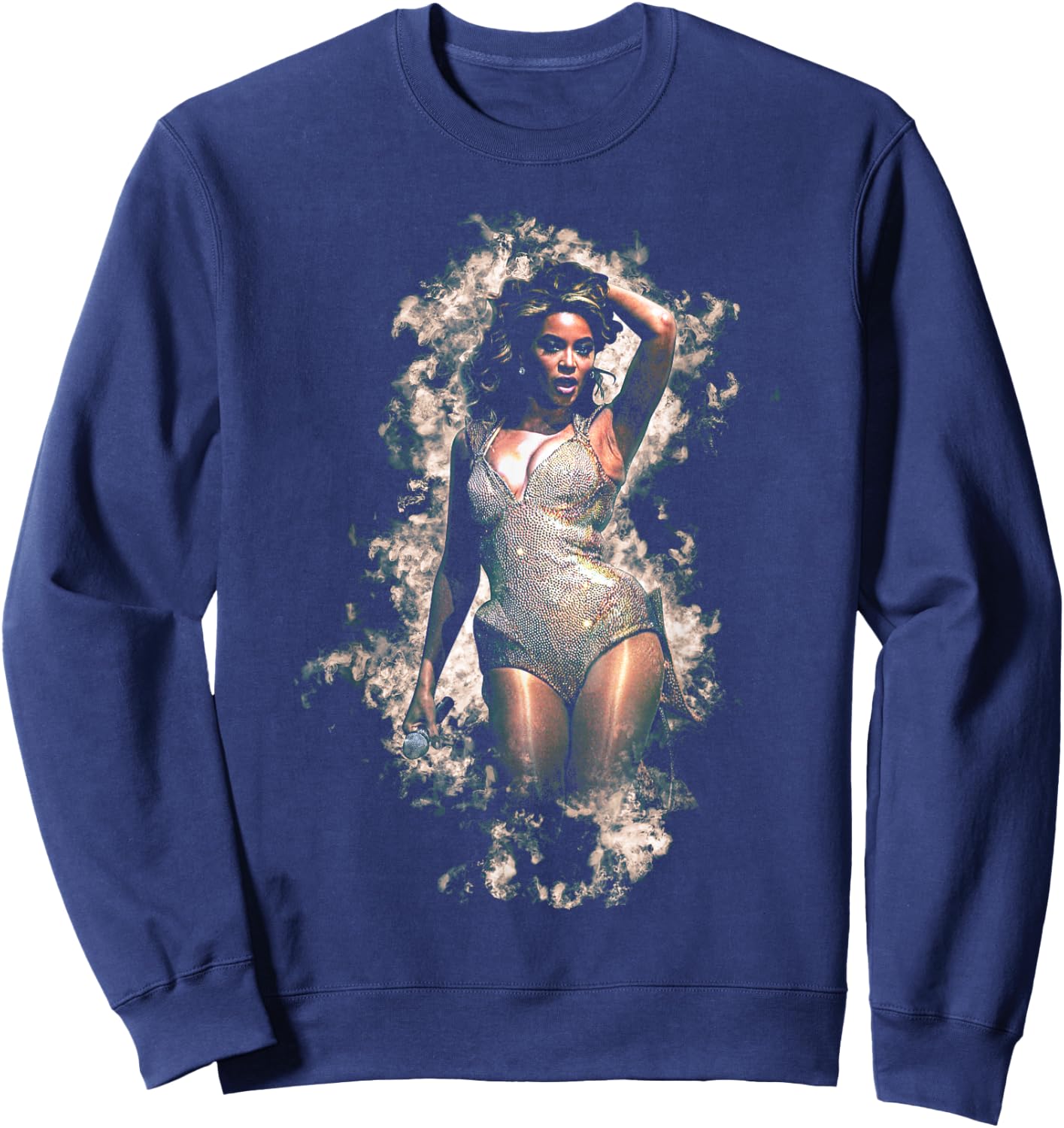 Beyonce Silver Dress 2009 , black Sweatshirt - Sweatshirt | Navy