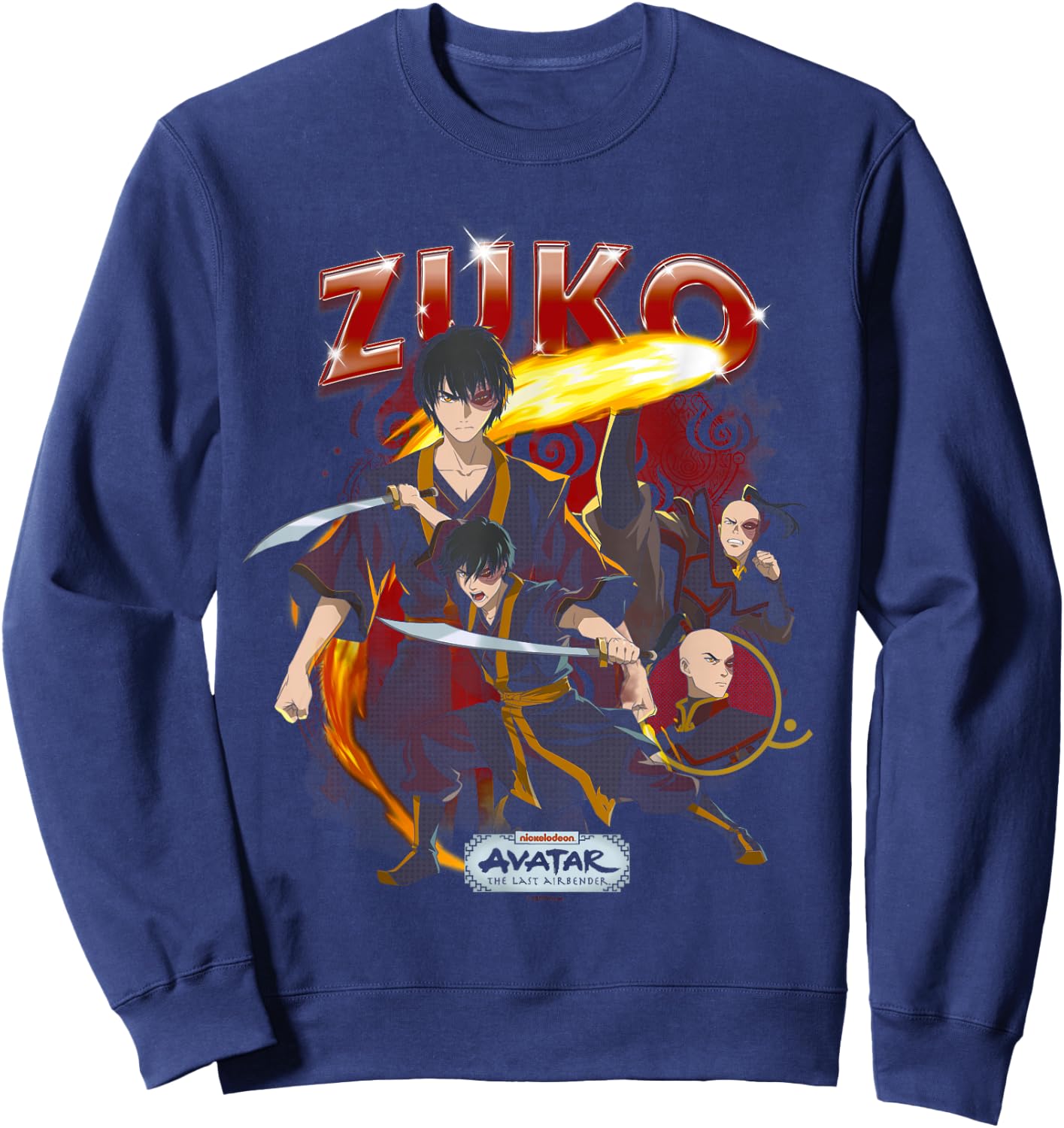 Avatar: Der letzte Airbender Zuko Heartthrob Sweatshirt - Sweatshirt | Navy
