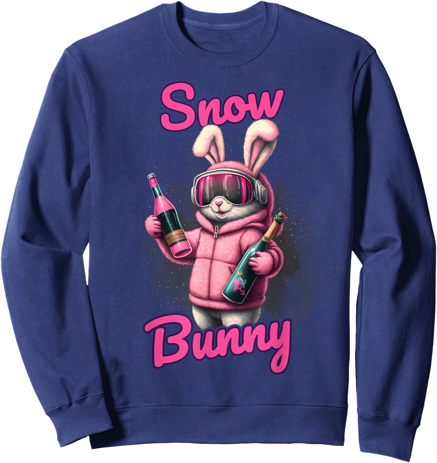 Skiing Snow Bunny | Après-ski Sweatshirt - Sweatshirt | Navy
