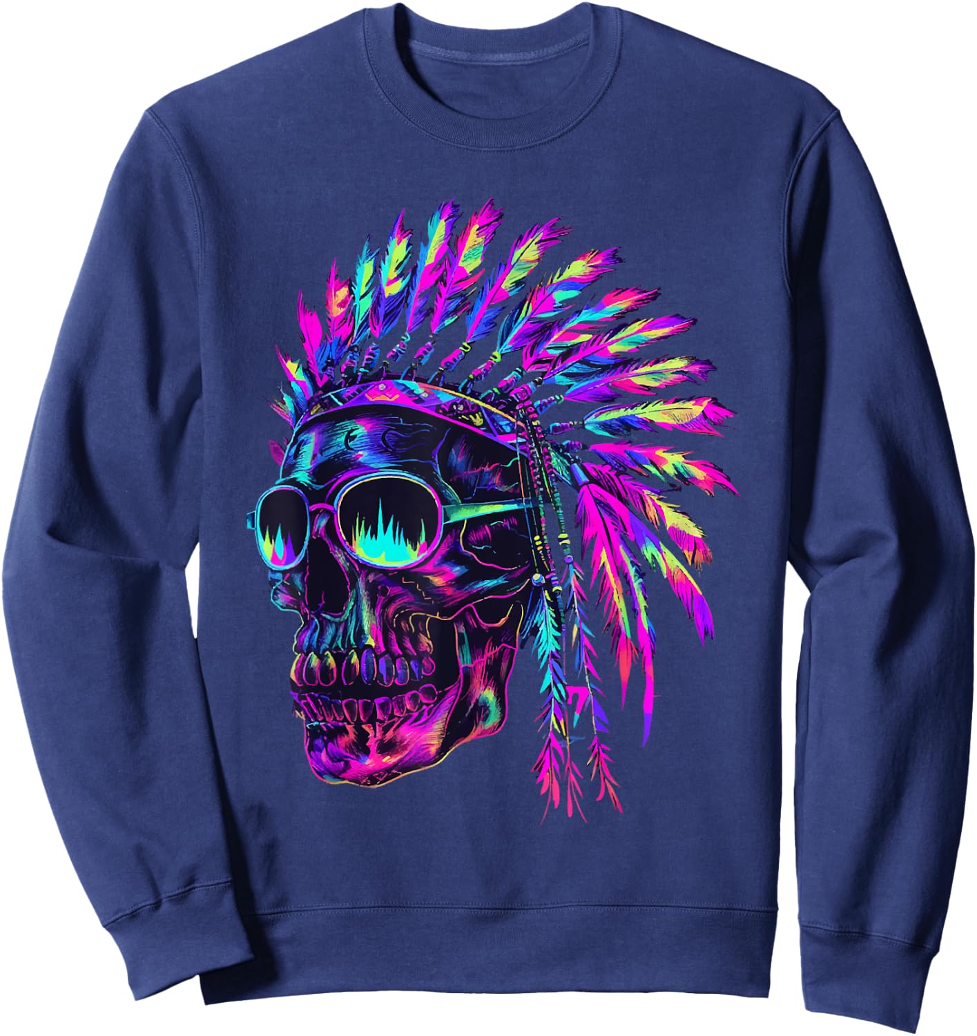Indian Head Jewellery - Indian Gift , Black, S Sweatshirt - Sweatshirt | Navy