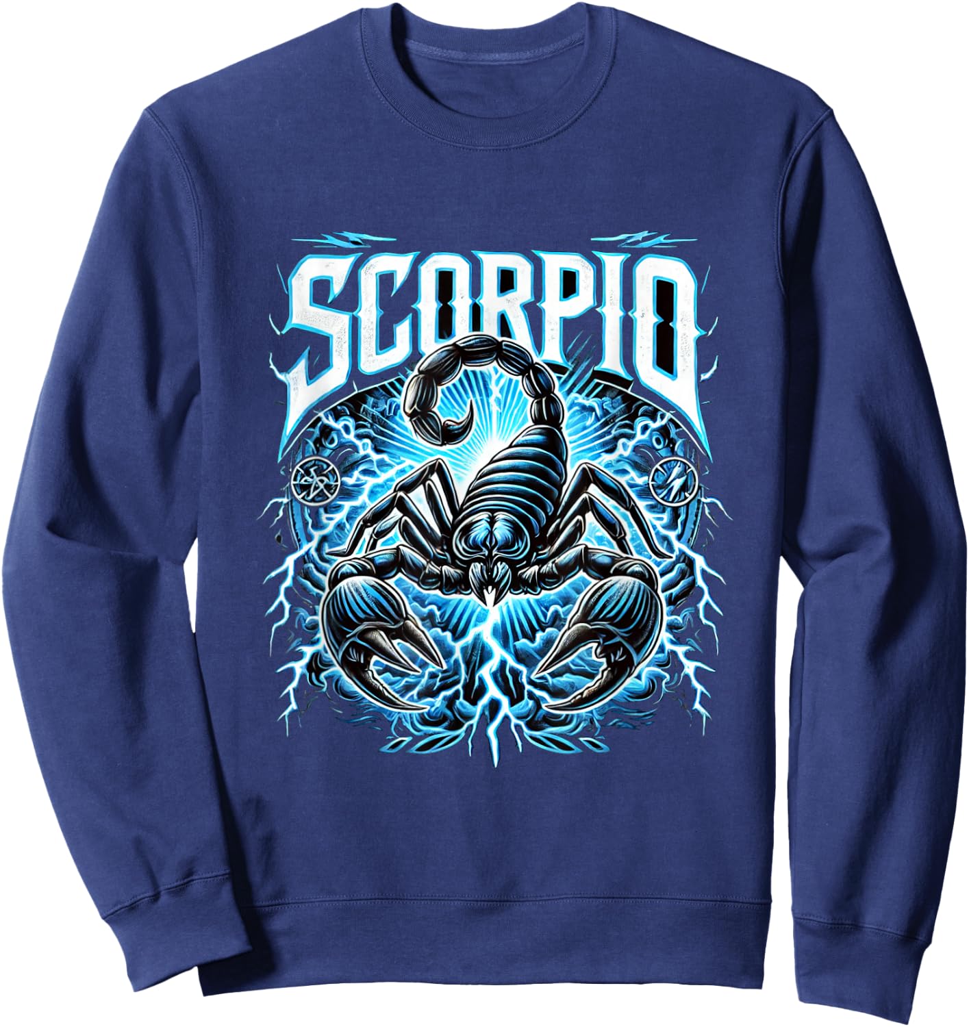 Scorpio Heavy Metal Zodiac Sweatshirt - Sweatshirt | Navy