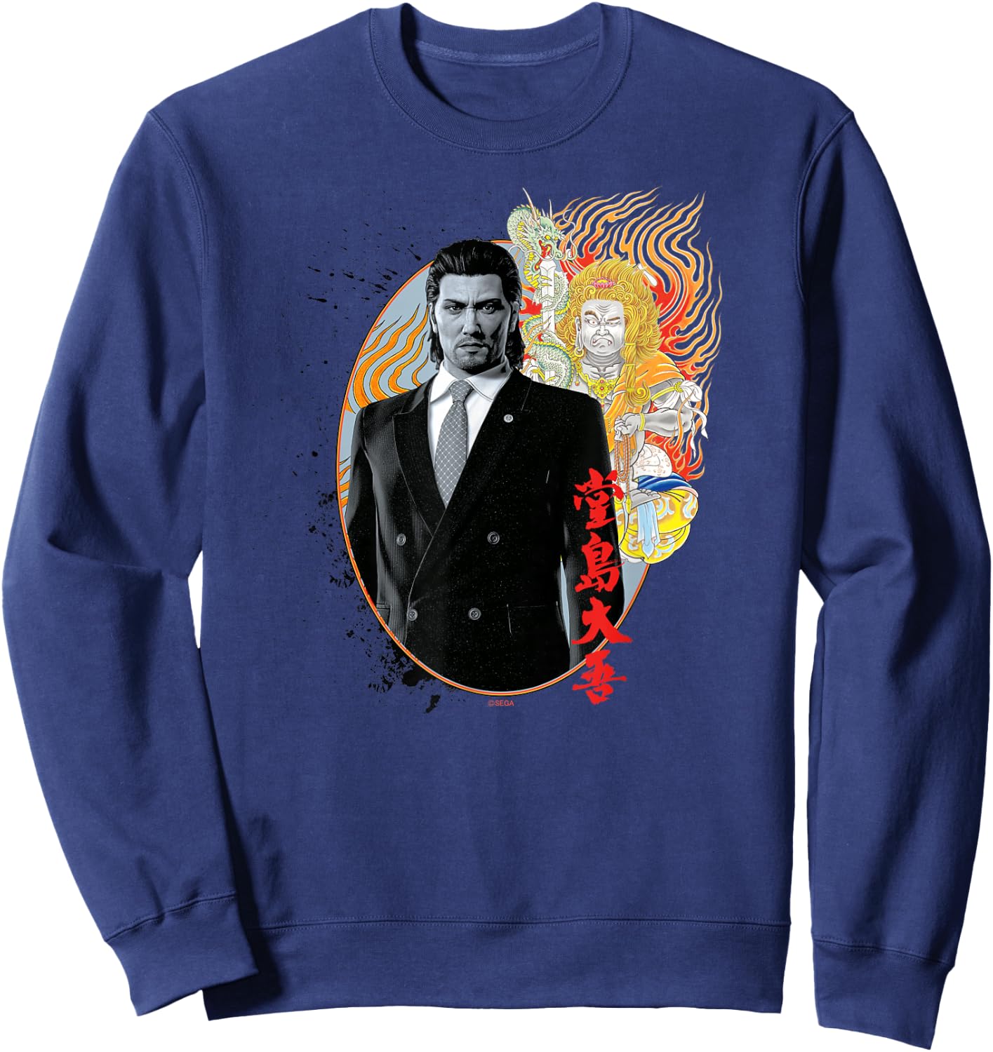 SEGA Like a Dragon & Yakuza Daigo Dojima Sweatshirt - Sweatshirt | Navy