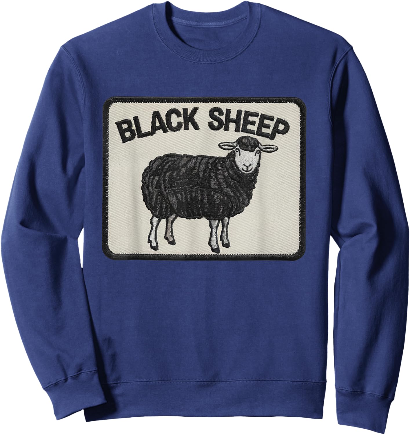 Black Sheep Patch Embrace your Uniqueness Sweatshirt - Sweatshirt | Navy