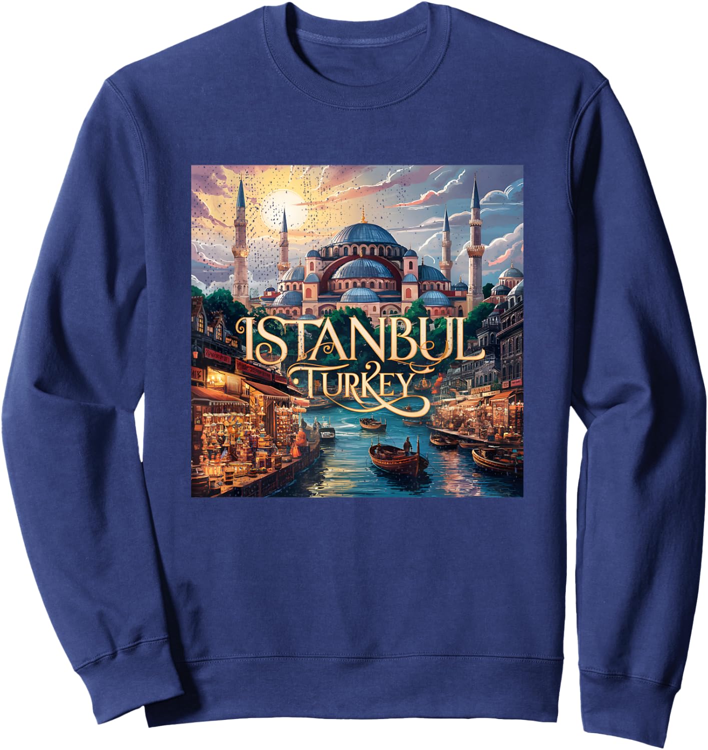 Vintage Istanbul Turquie Sweatshirt - Sweatshirt | Navy