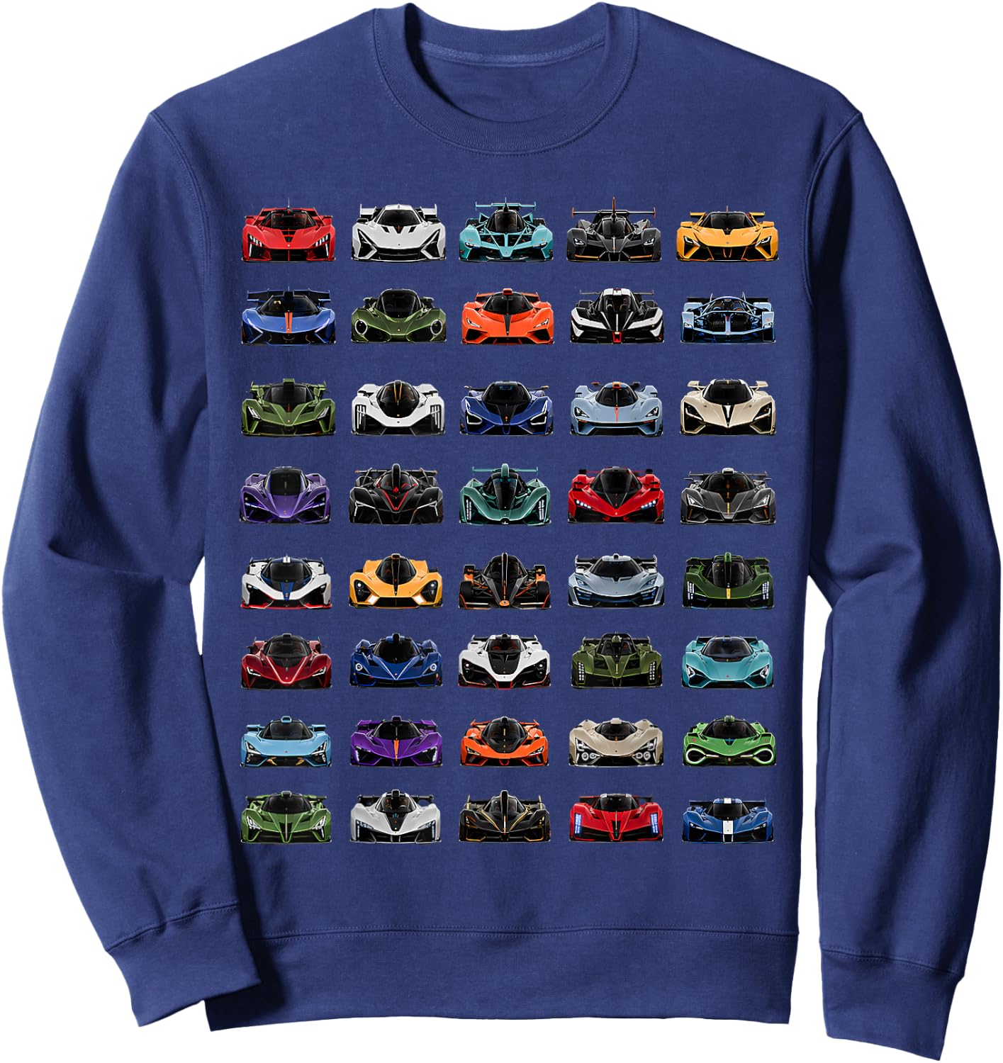 Exotic Hypercar Collection Supercar Racing Design Sweatshirt - Sweatshirt | Navy