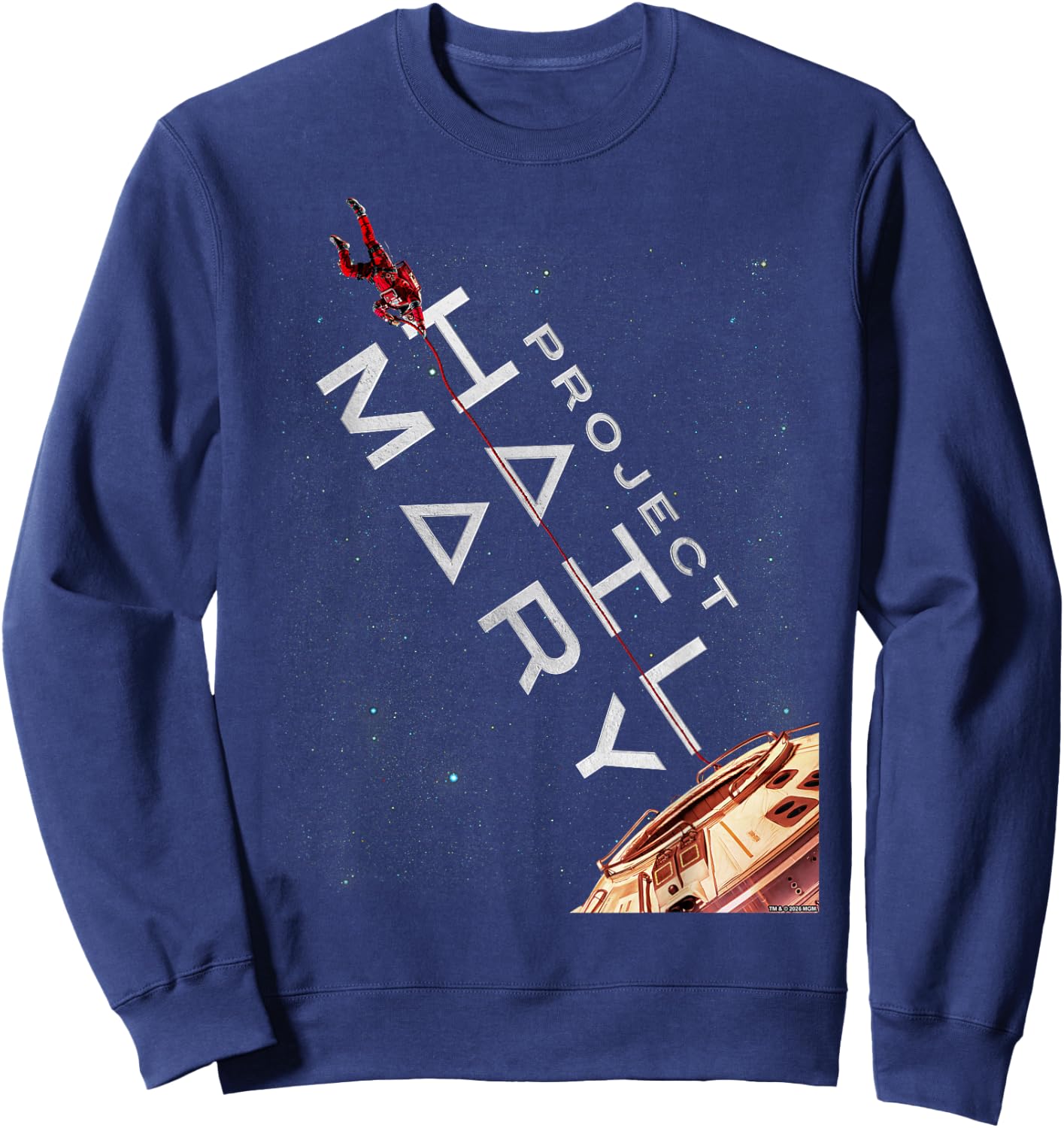 Project Hail Mary Movie Poster Sweatshirt - Sweatshirt | Navy