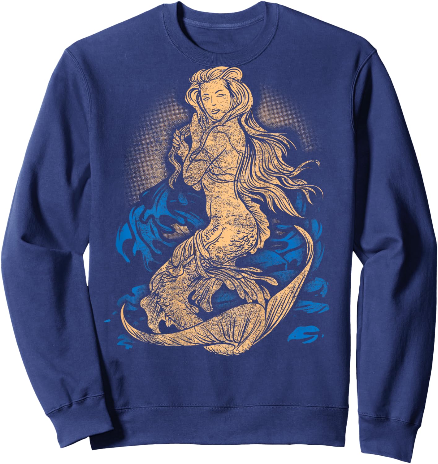 Mermaid Shirt Vintage Tattoo Ink Veteran Pin Up Girl Sexy Sweatshirt - Sweatshirt | Navy