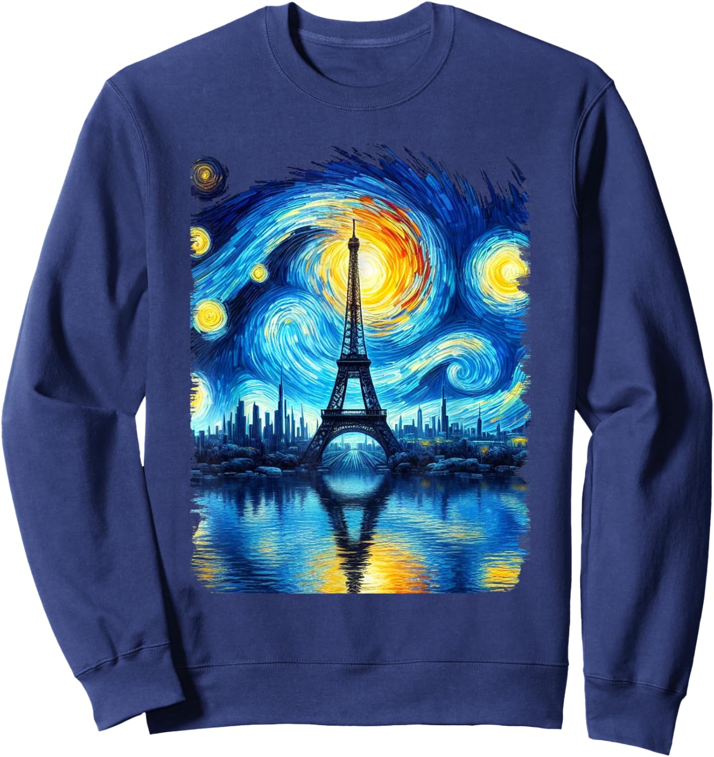 Eiffel Tower Paris Holiday France City Souvenir Women , Black, S Sweatshirt - Sweatshirt | Navy