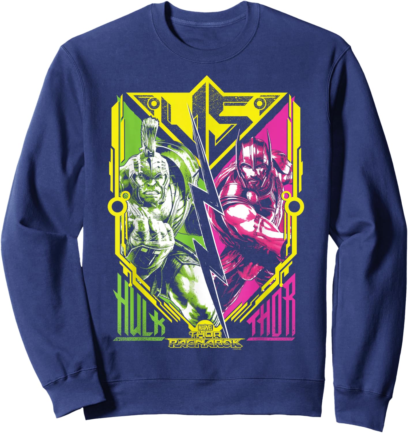 Marvel Thor Ragnarok Thor VS Hulk Sweatshirt - Sweatshirt | Navy
