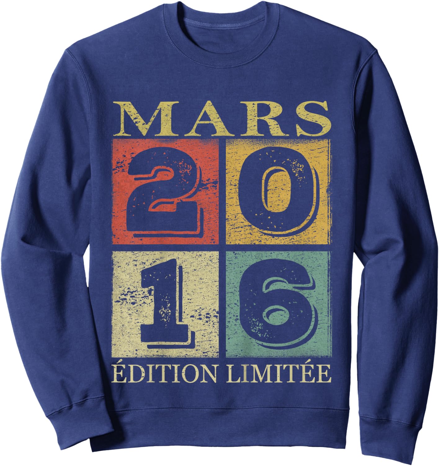 Enfant 10 Ans Garçon 2016 Anniversaire Mars 10 Ans Garçon 2016 Sweatshirt - Sweatshirt | Navy