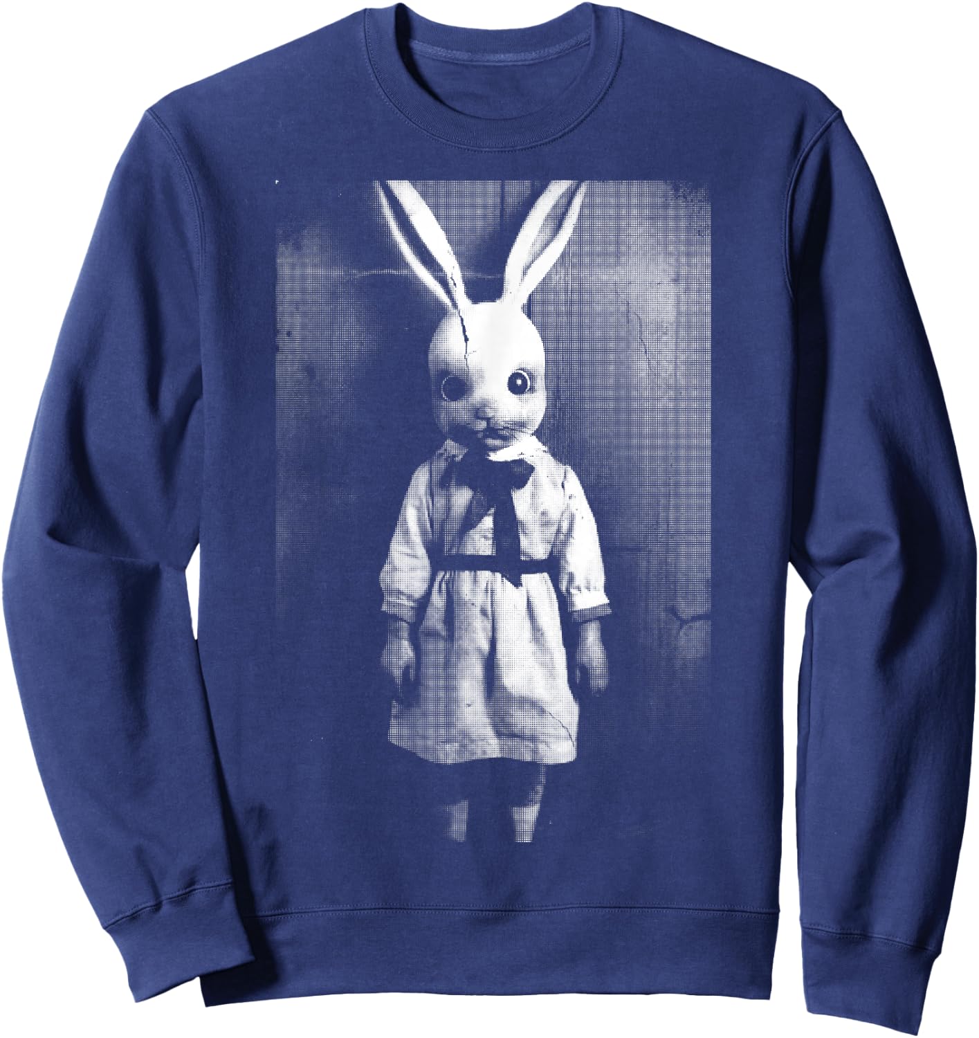 Horror Bunny Rabbit | Dark Creepy Unholy Gothic Halloween Sweatshirt - Sweatshirt | Navy