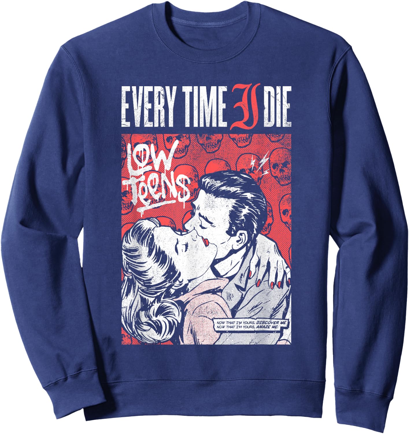 Every Time I Die - Embrace - Official Merch Sweatshirt - Sweatshirt | Navy