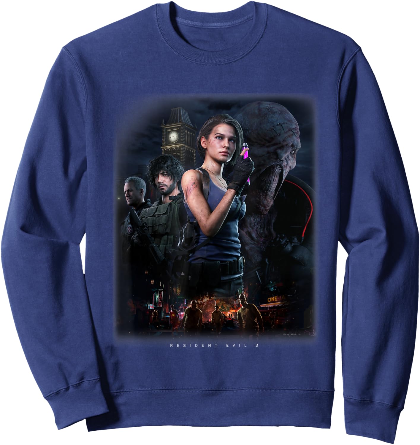 RESIDENT EVIL 3 , black Sweatshirt - Sweatshirt | Navy