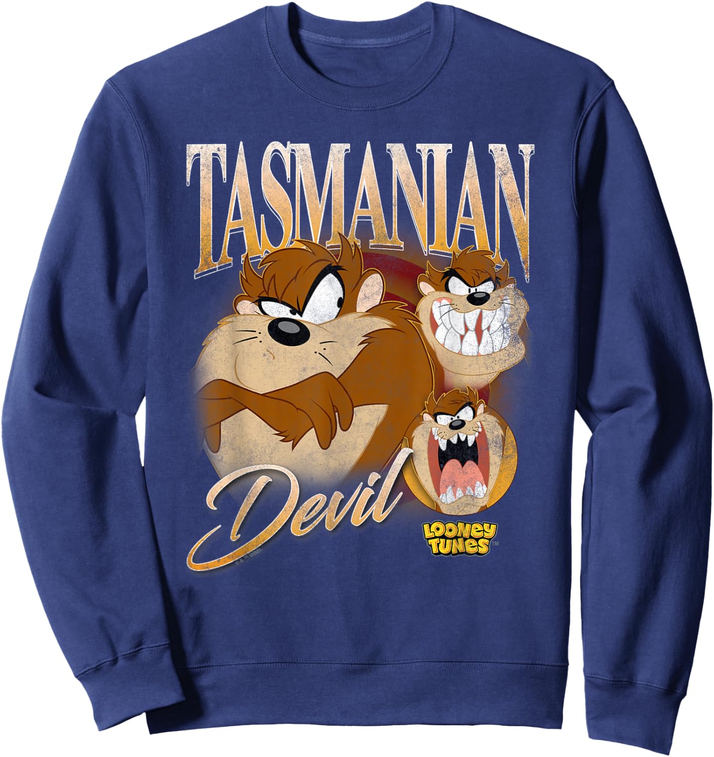 Looney Tunes Bootleg Taz Sweatshirt - Sweatshirt | Navy