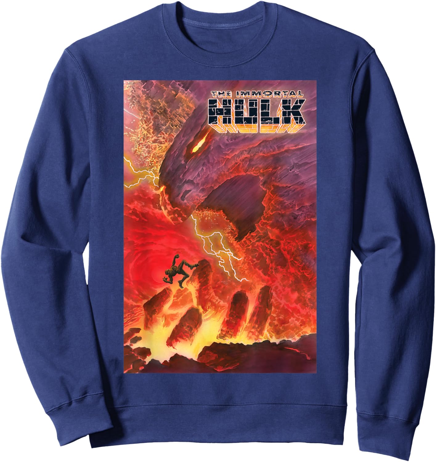 Marvel The Immortal Hulk Comic Cover Sweatshirt - Sweatshirt | Navy