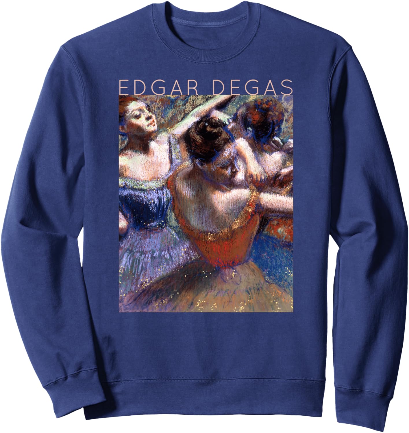 Edgar Degas Dancers #5 for Artists and Ballerinas Sweatshirt - Sweatshirt | Navy