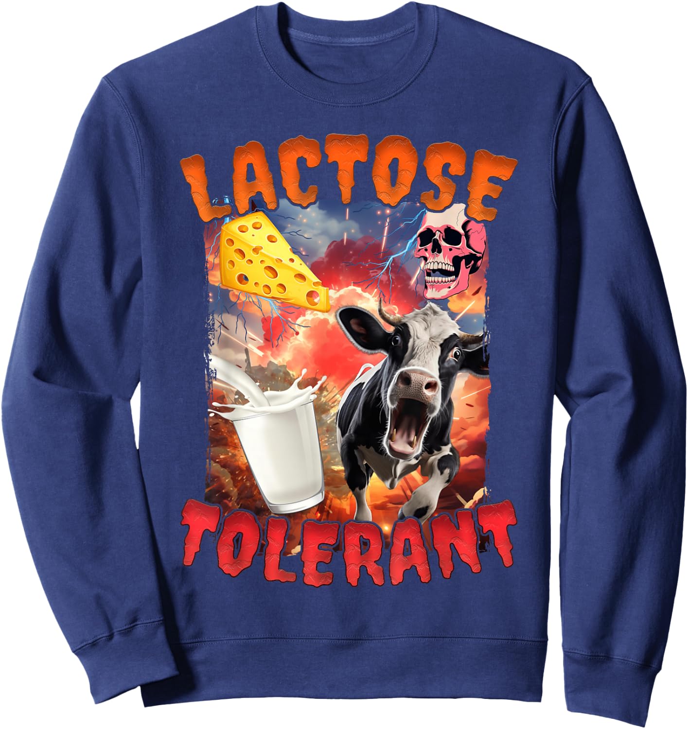 Lactose Tolerant Sweatshirt - Sweatshirt | Navy